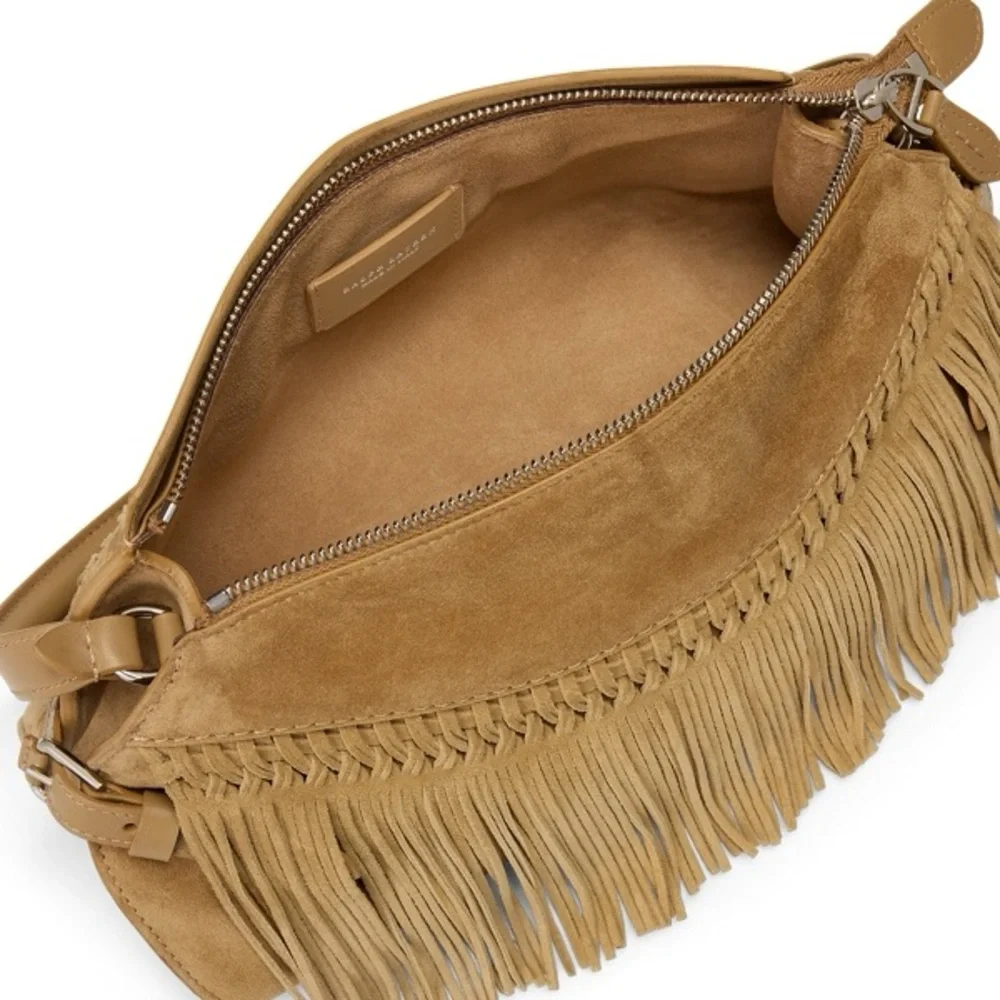 Ralph Lauren Collection Tan Fringe Shoulder Bag - Picture 7 of 13